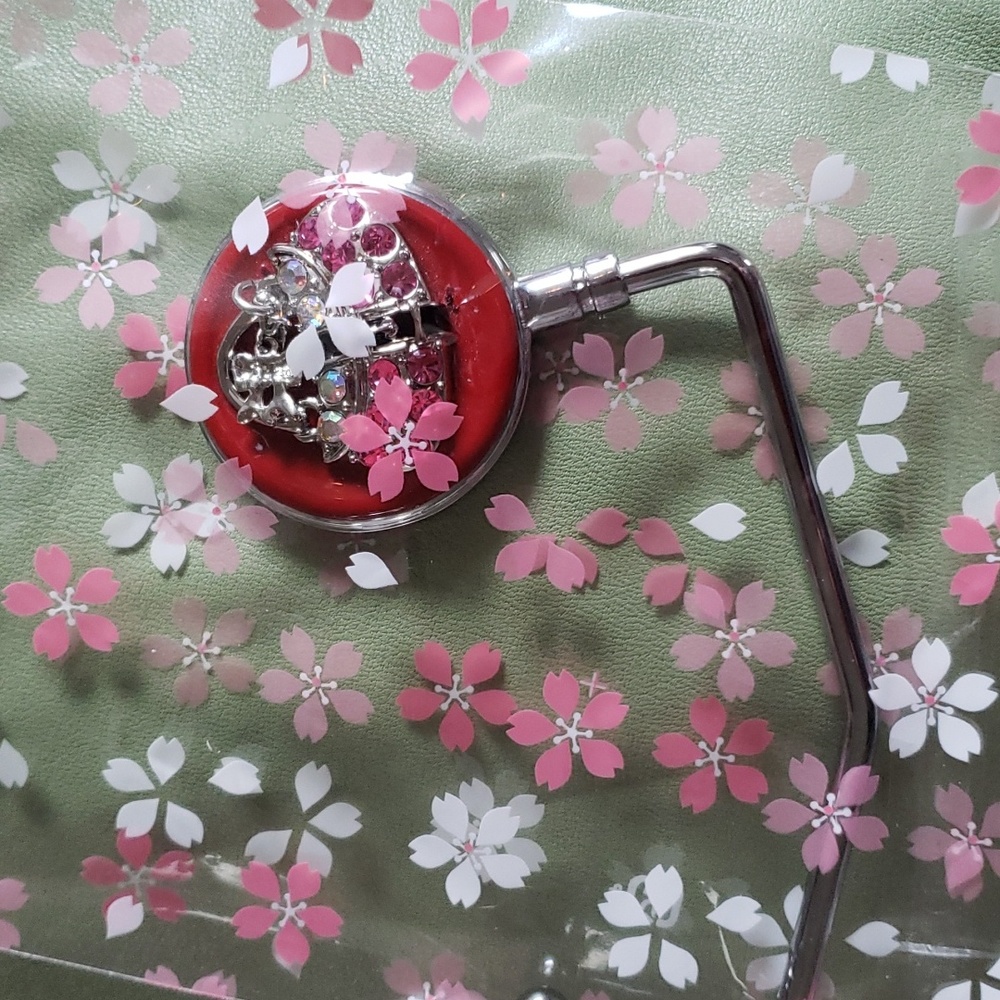 PURSE HOOK. Jewelled Purse/Bag Hook. Protect your investment. (BIN 008) - Picture 6 of 6